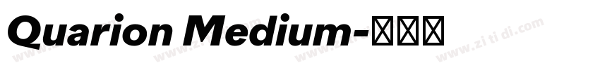 Quarion Medium字体转换